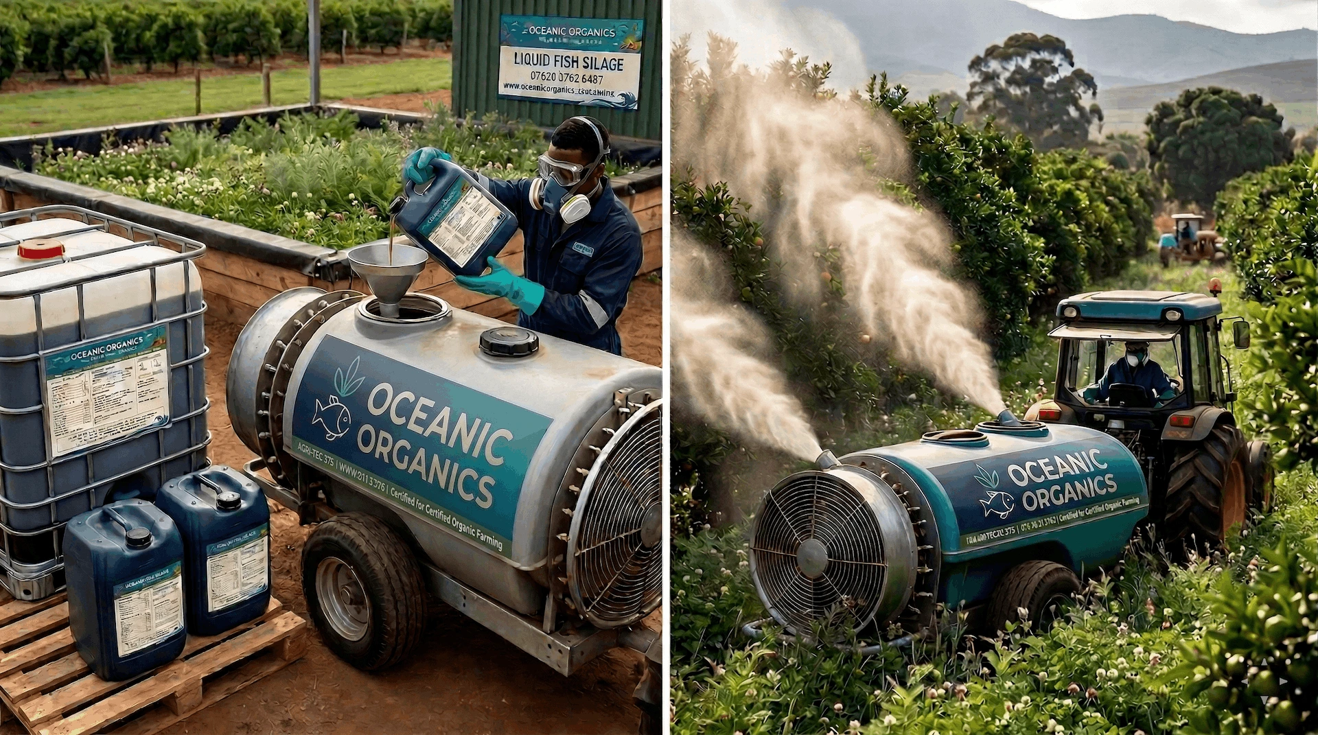 Oceanic Organics liquid fish silage — a fermented marine biostimulant for soil health and plant vitality